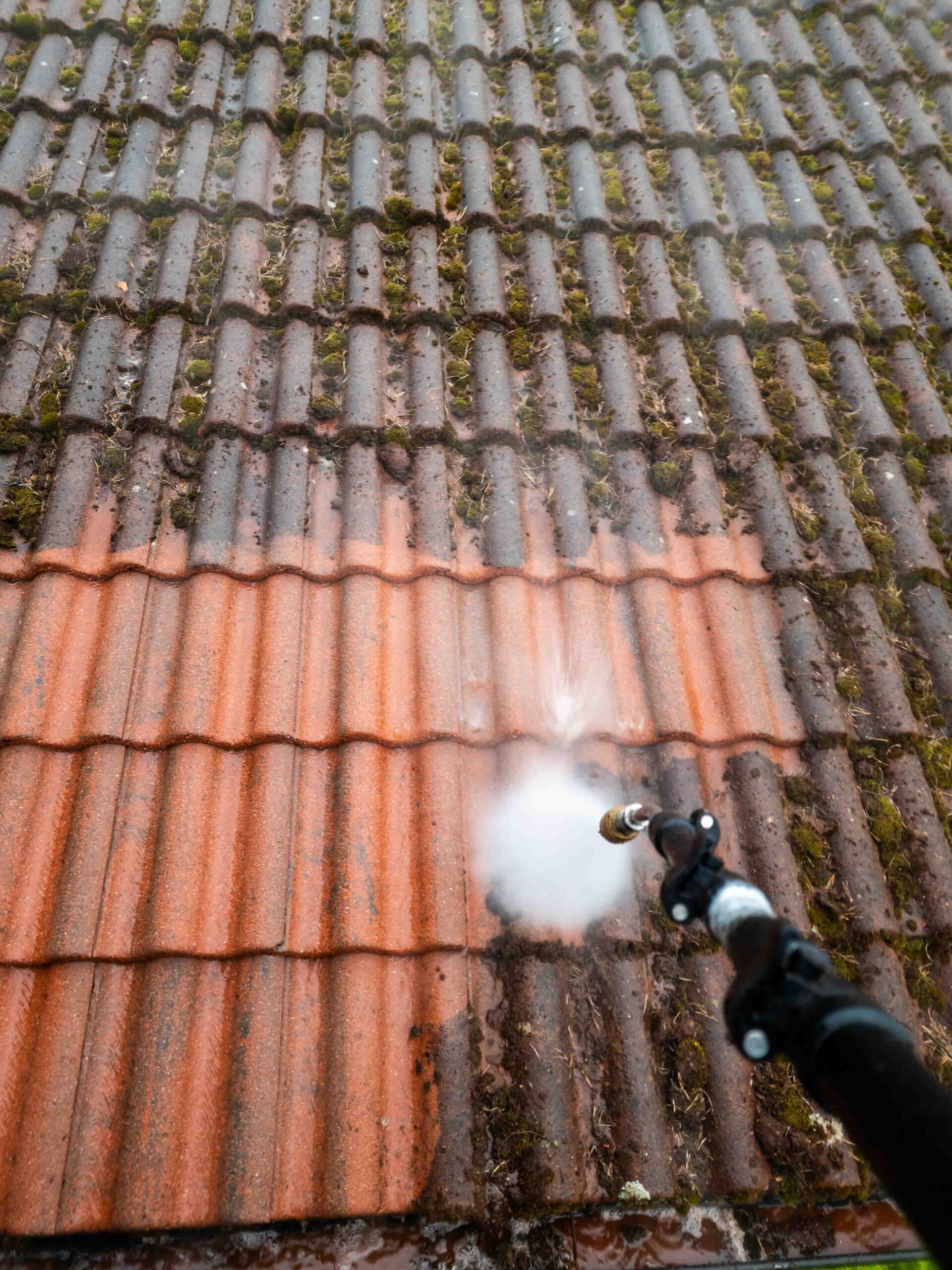 Roof cleaning and moss removal Lincolnshire - soft washing services Lincoln