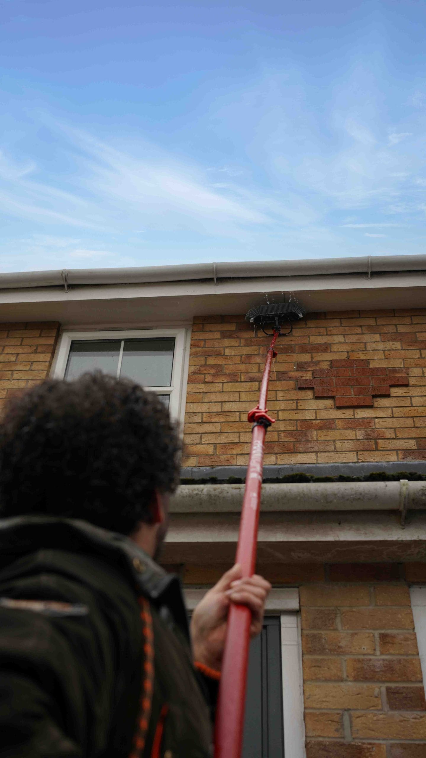 Soffit fascia gutter cleaning service